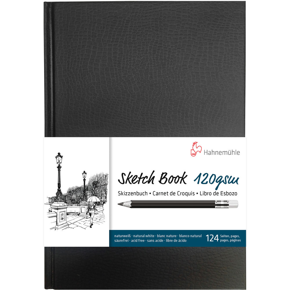 Hahnemühle Sketch Booklet (Black Cover,  A5, 20 Sheet)