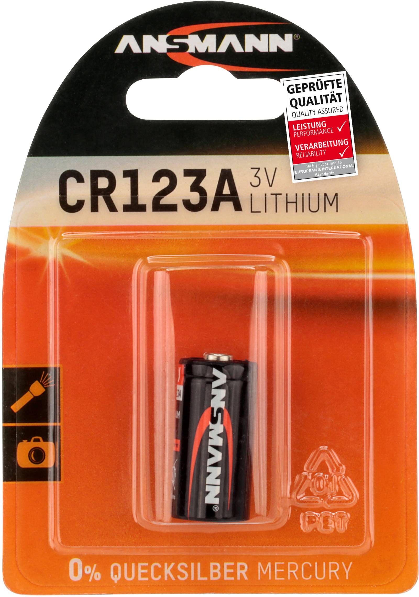 Ansmann CR123A Lithium Battery