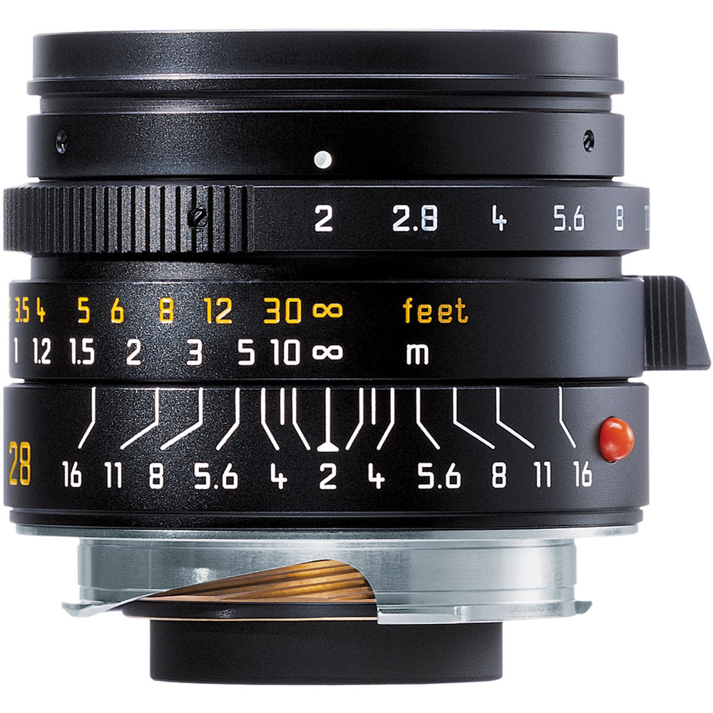 Leica 28mm f2.0 Summicron-M Lens - Black