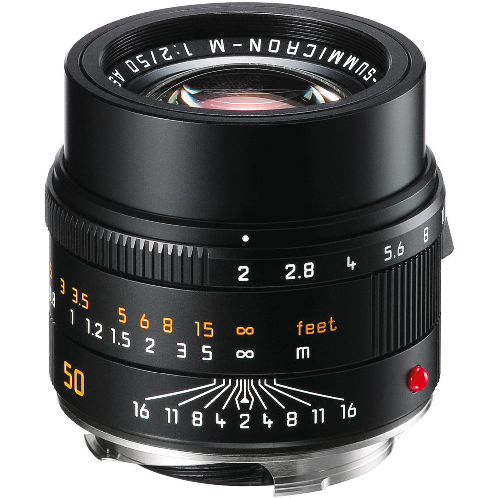 Leica 50mm f2.0 Summicron-M Lens - Black