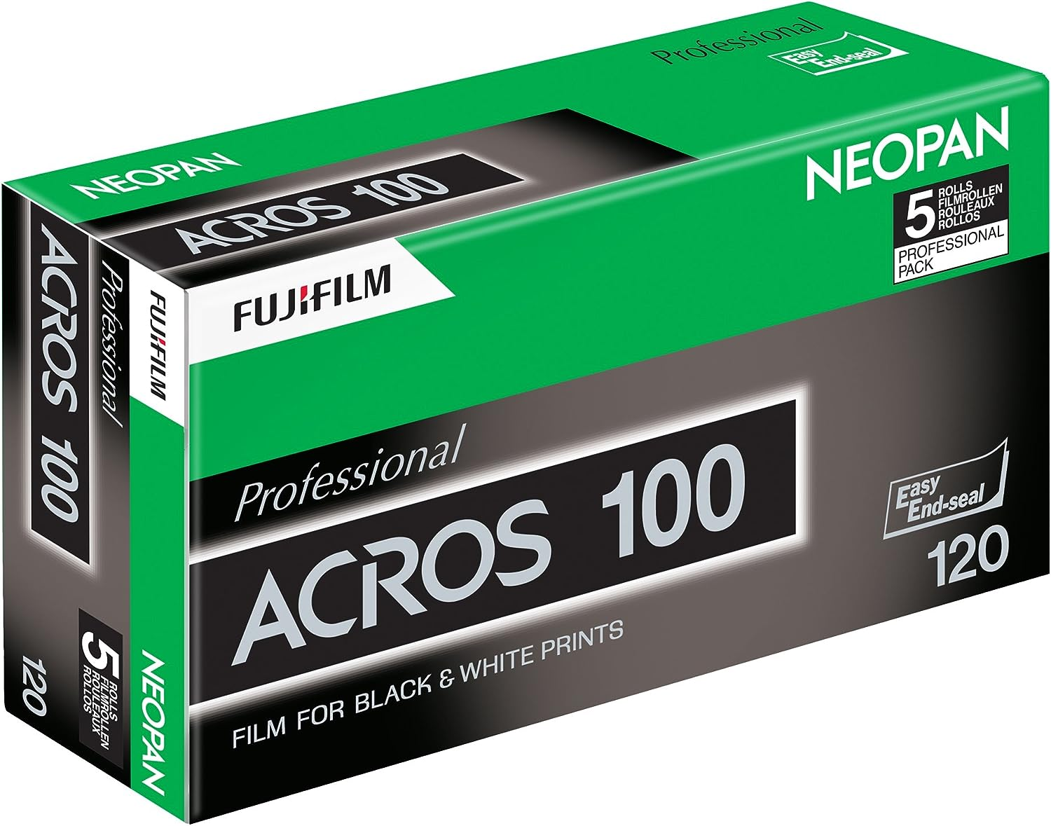 Fujifilm Neopan Acros 100 120 Propack Black and White Film (5 Roll Box) (EXP. 10/2019)