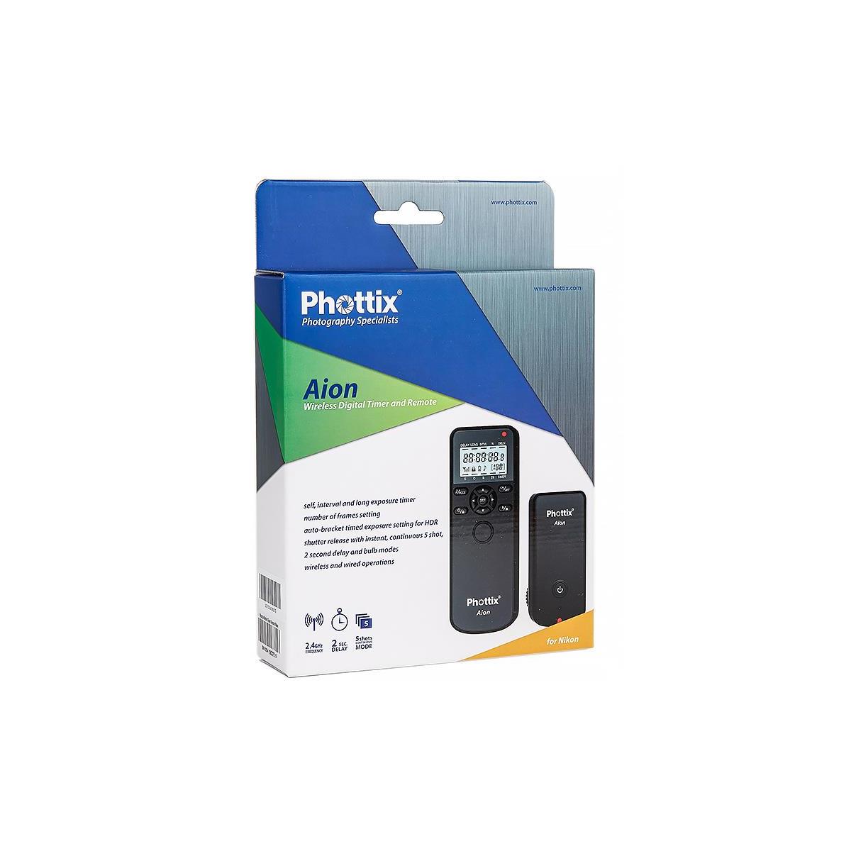 Phottix Aion Wireless Digital Timer and  Remote - for Canon, Nikon, and Sony (PH16373)