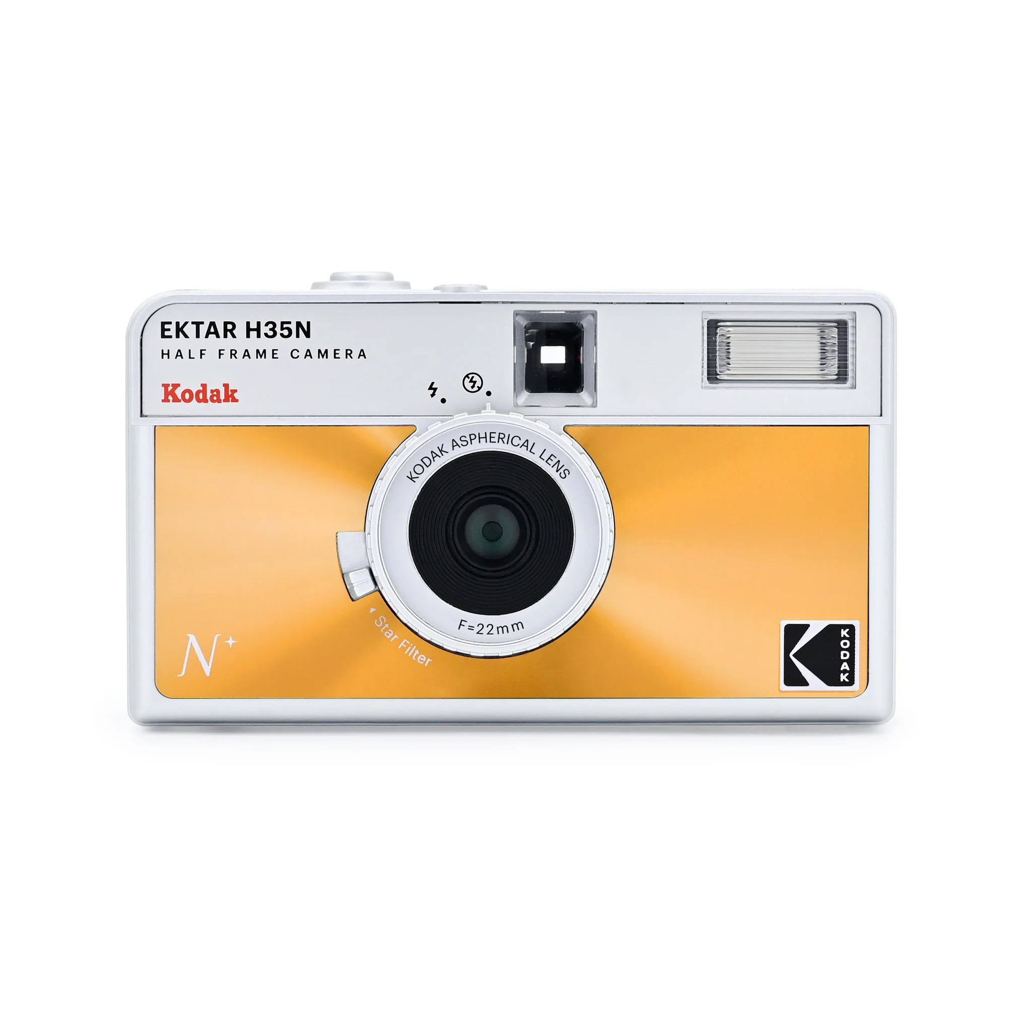 Kodak Ektar H35N Half-Frame Film Camera (Glazed Orange)