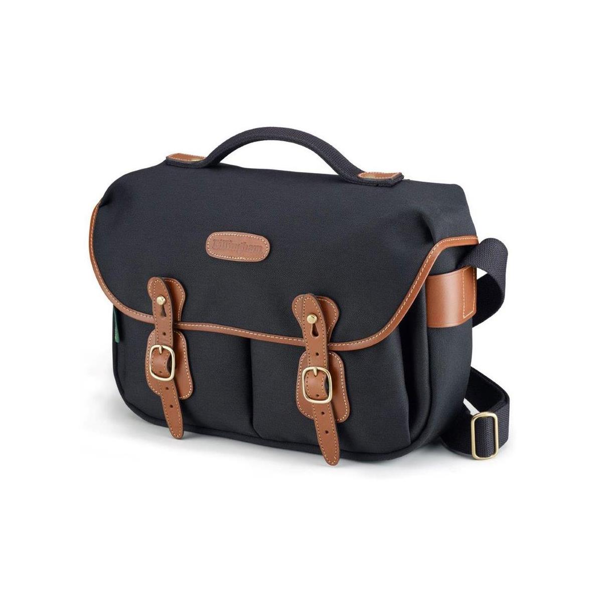 Billingham Hadley Pro Shoulder Bag (Black Canvas & Tan Leather)