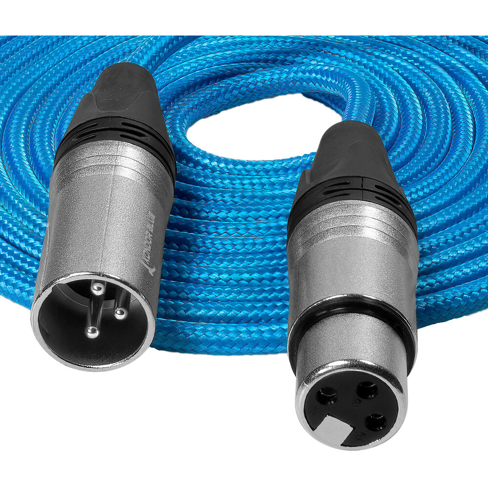 Kondor Blue 3-Pin XLR Male to 3-Pin XLR Female Audio Cable (10')