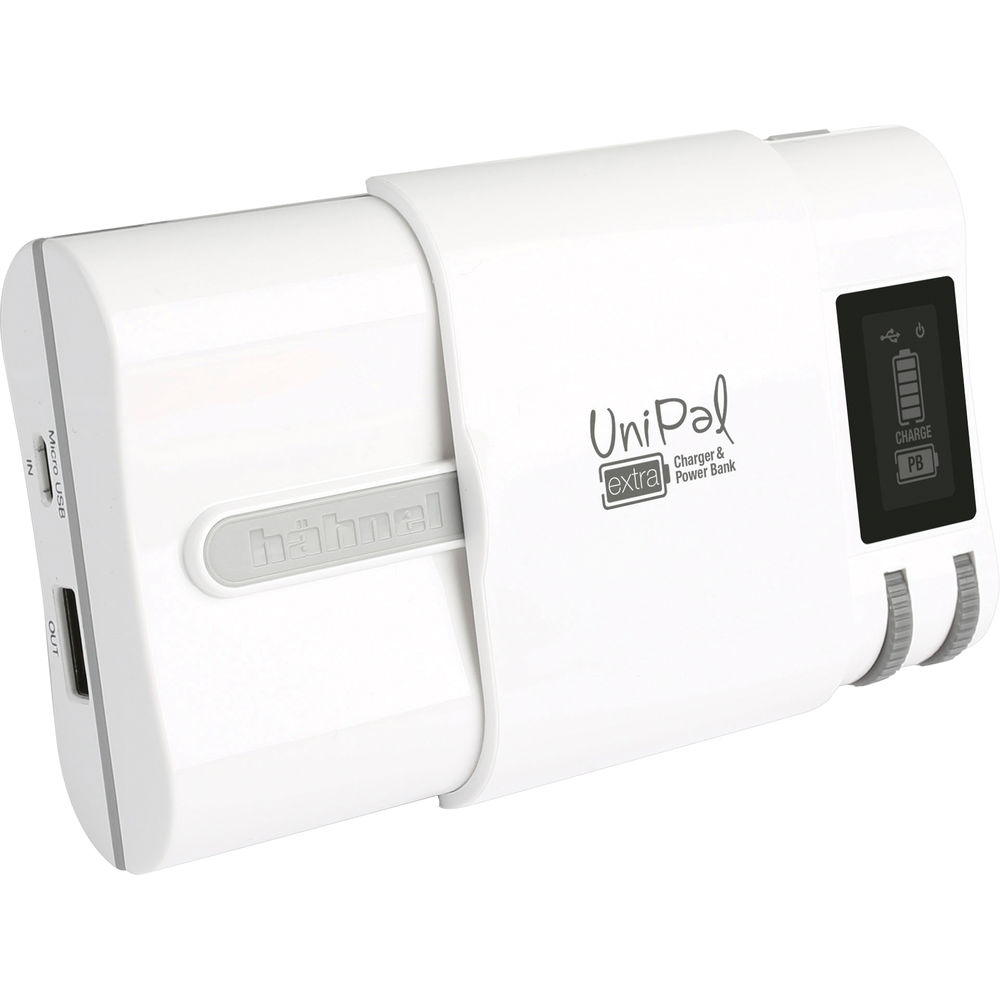 Hahnel UniPal Extra Universal Charger with built-in Power Bank