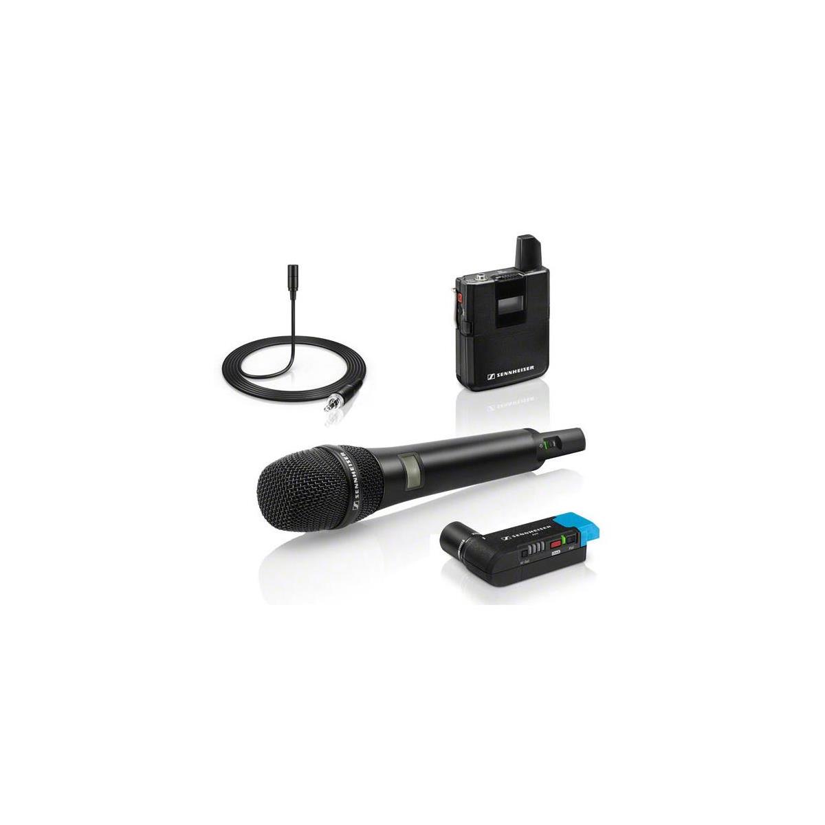 Sennheiser AVX Camera-Mountable Digital   Wireless Handheld and Lavalier Set