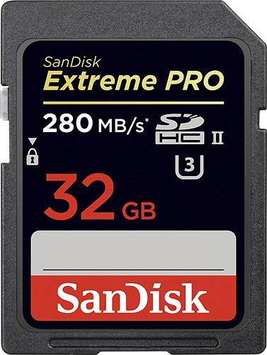 SanDisk 32GB Extreme PRO SDHC UHS-II  Memory Card