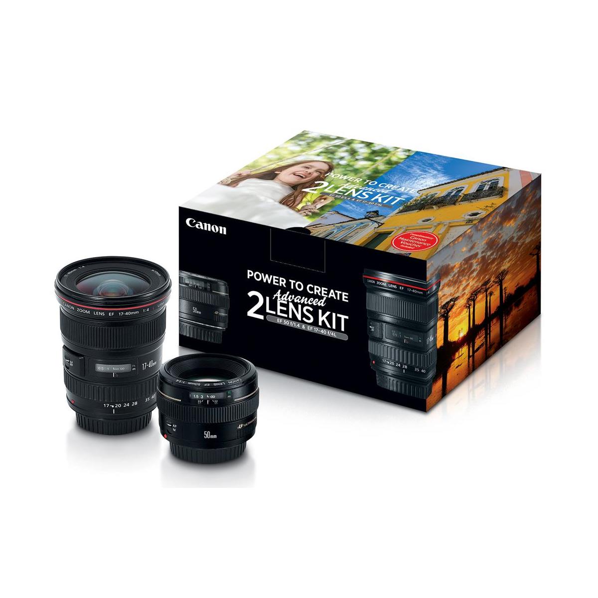 Canon Advanced 2 Lens Kit with 17-40mm  F4 L and 50mm F1.4 USM Lenses