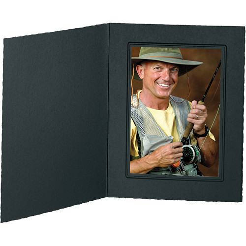 TAP 4x6 25pk Buckeye Ebony Folder (Black with Black Foil Border)