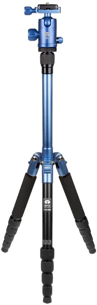 Sirui T-005BX Aluminum 5-Section Tripod with C-10S Ball Head - Blue
