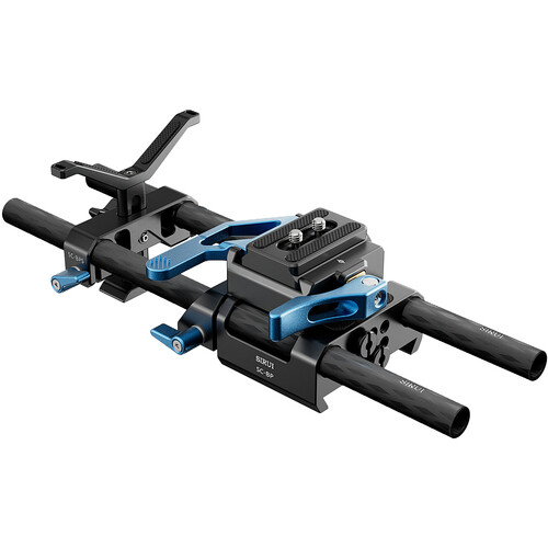 Sirui Universal Quick Release Baseplate with Dual 15mm Rod Clamp Kit