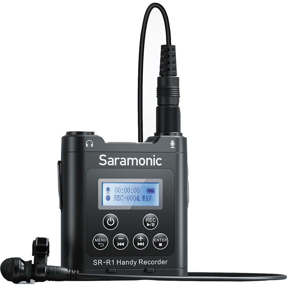 Saramonic SR-R1 Belt Pack Recorder with DK3 Lavalier and MicroSD Card