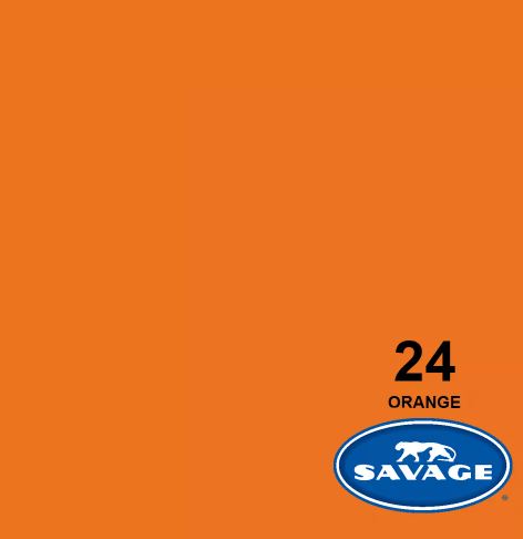 Savage 86"x36' #24 Orange Seamless Background Paper