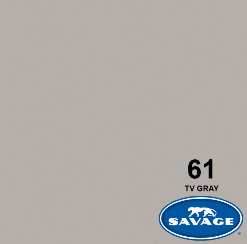 Savage 86"x36' #61 TV Gray Seamless Background Paper