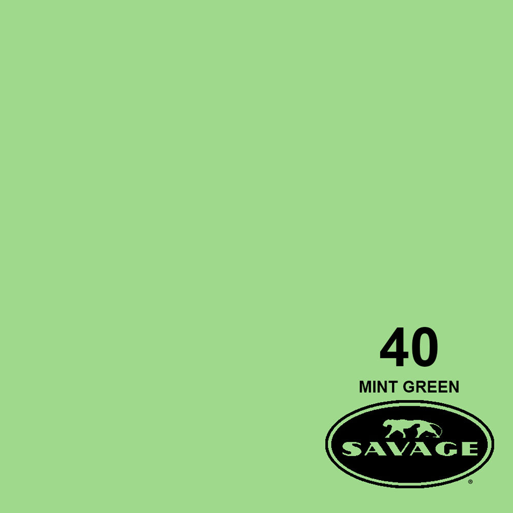 Savage 53" x 36' #40 Mint Green Seamless Background Paper