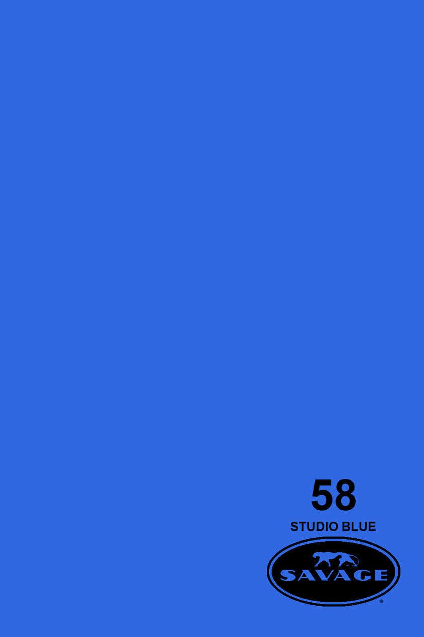 Savage 53" x 36' #58 Studio Blue Seamless Background Paper