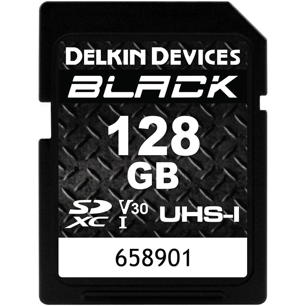 Delkin 128GB SDXC Black Memory Card