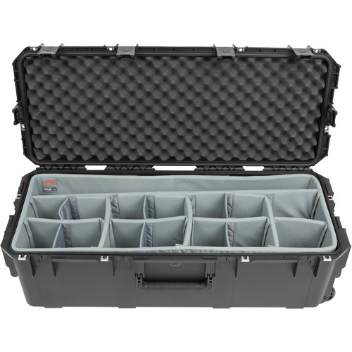 SKB iSeries 3613-12 Case with Think Tank Lighting/Stand Dividers & Lid Foam (Black)
