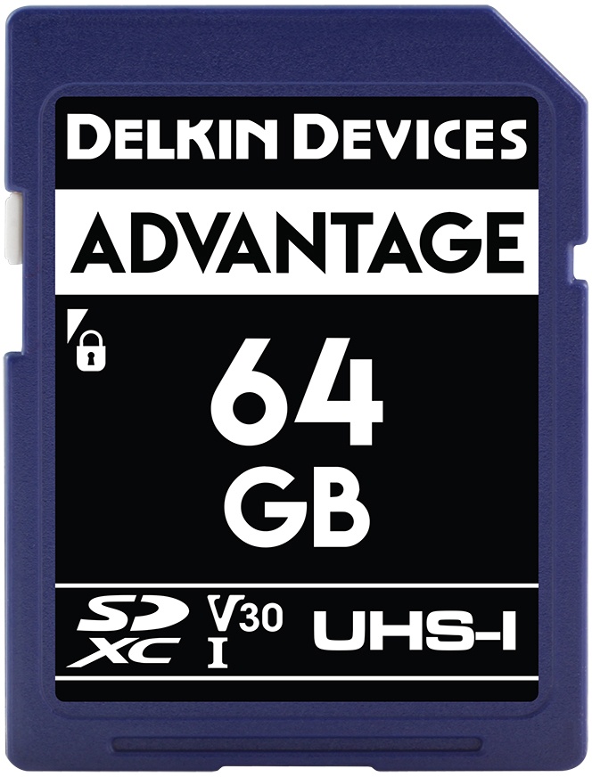 Delkin Devices 64GB Advantage UHS-I SDXC Memory Card