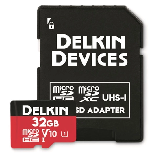 Delkin Devices 32GB Action MSD V 10  Memory Card (2 pack)