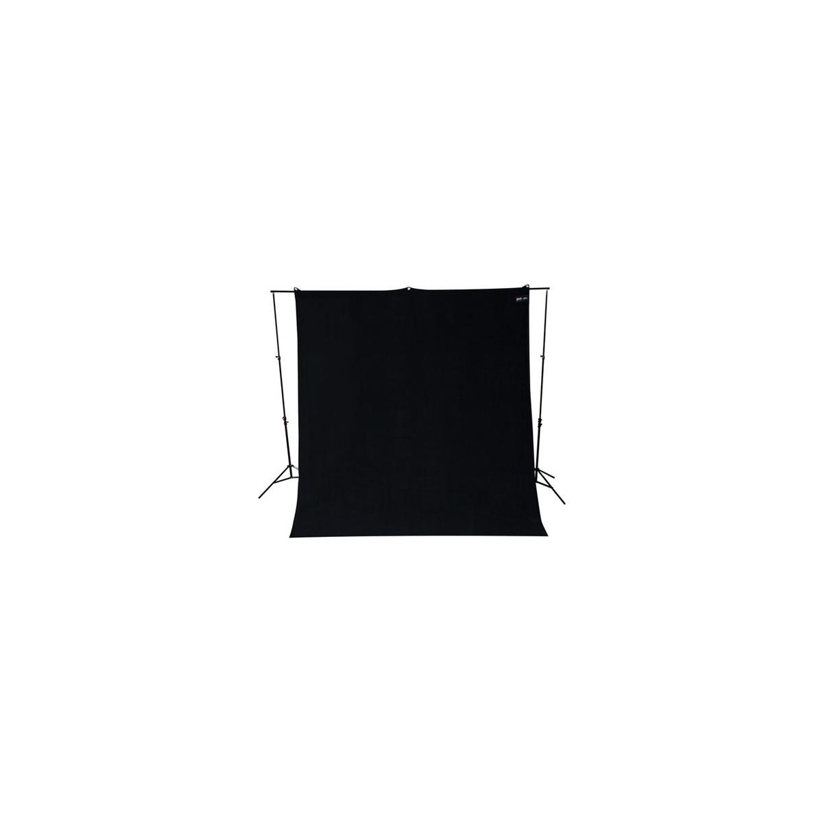 Westcott 133 9 x 10' Wrinkle-Resistant Cotton Backdrop (Rich Black)