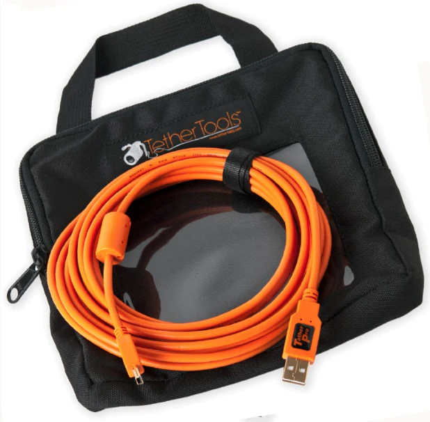 Tether Tools Starter Tethering Kit with  USB 2.0 Mini-B 5-Pin Cable (Orange)