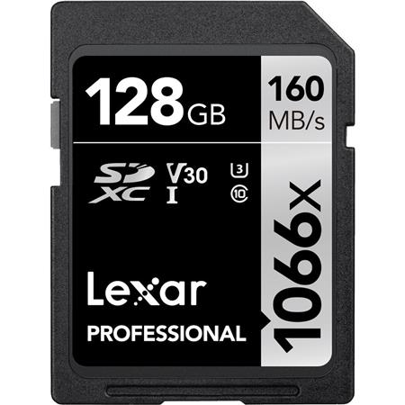 Lexar 128GB Professional 1066x UHS-I SDXC Memory Card (SILVER Series)