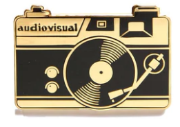 PhotoGenic Supply  Audiovisual Pin /Gold