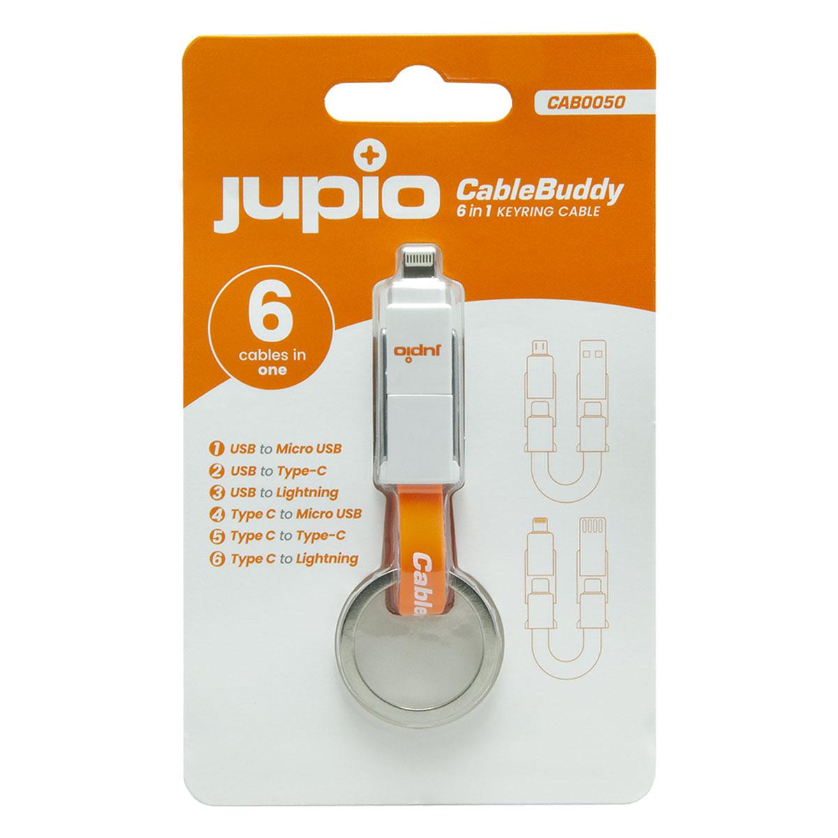 Jupio CableBuddy 6-in-1 Keyring Cable