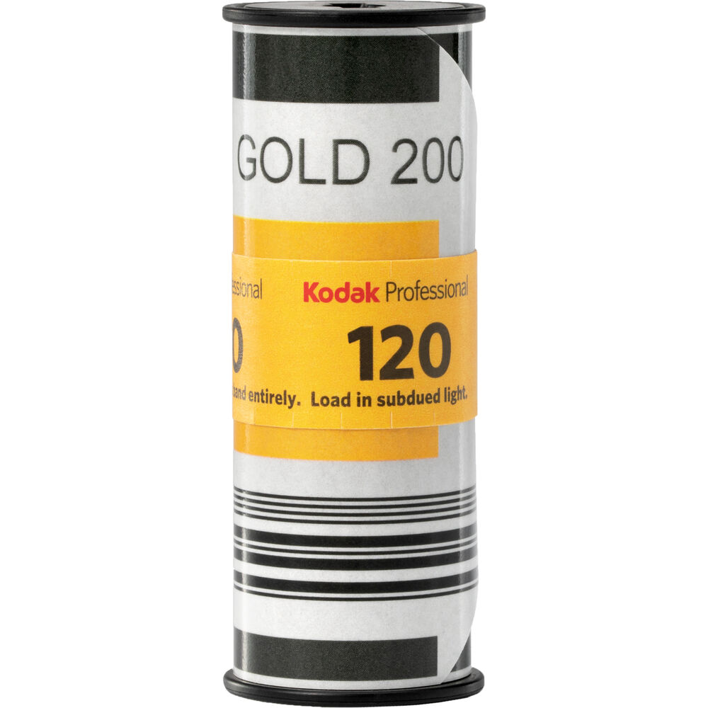 Kodak Professional Gold 200 Color Negative Film (120 Roll Film, Single Roll)