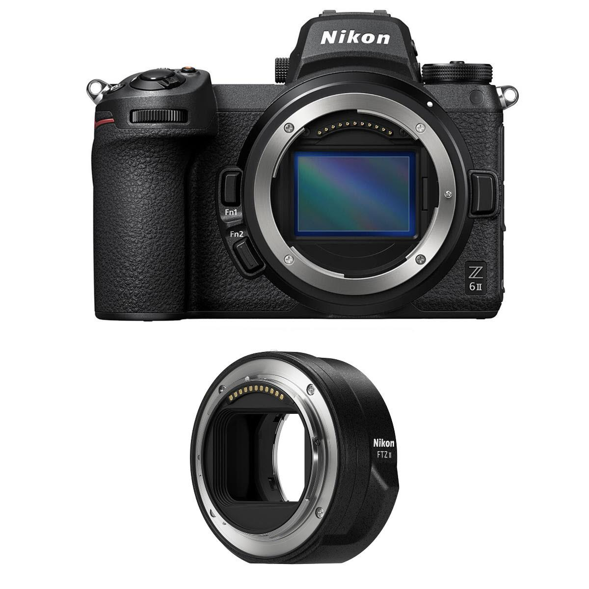 Nikon Z6 II Mirrorless Digital Camera Body with FTZ Adapter Kit